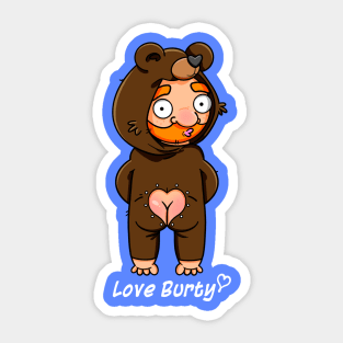 Bear Bum Onesie Sticker